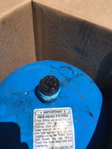 Thermal expansion tank after 3 years