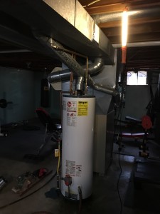 bad venting on a water heater