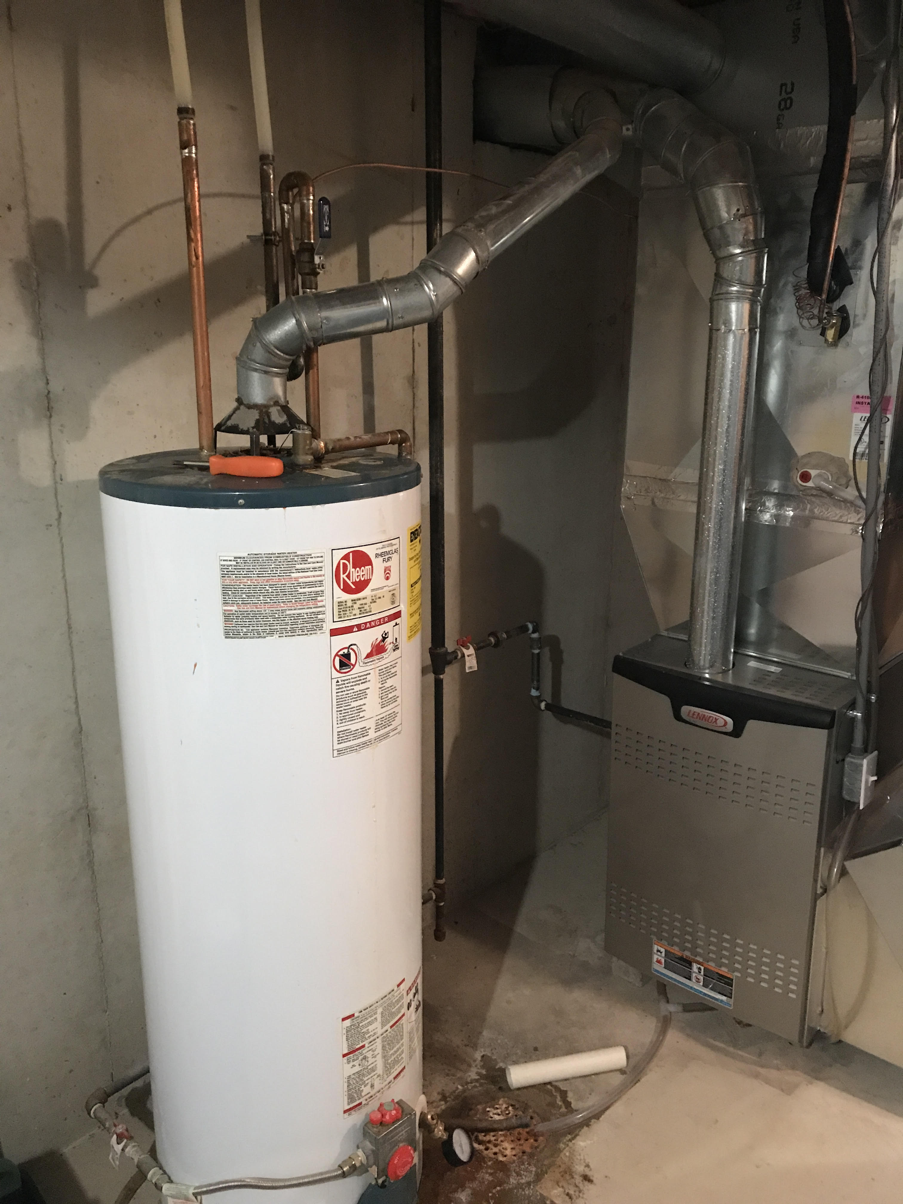 Incorrectly vented water heater