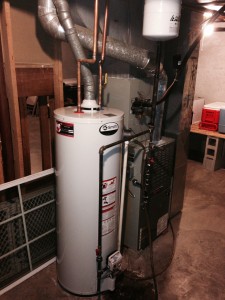 thermal expansion tank installed on water heater