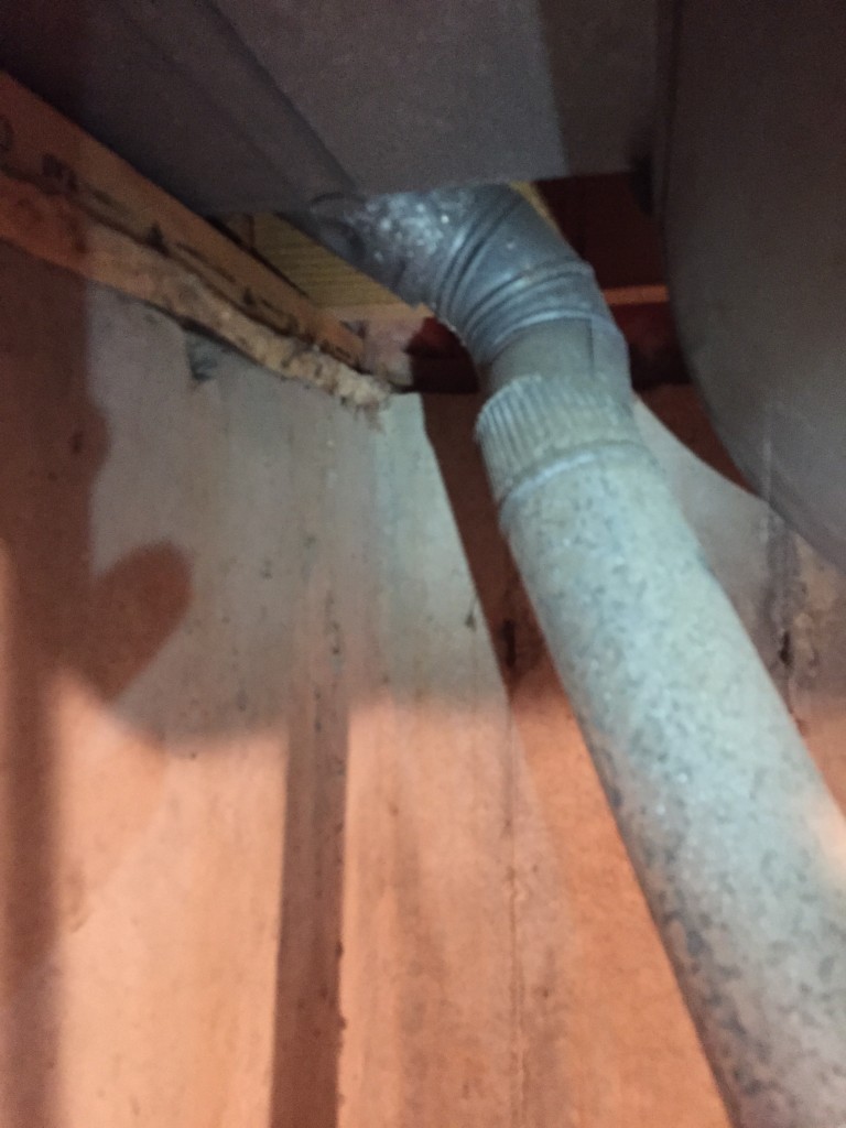 Disconnected flue pipe for water heater Water Heaters Installed by